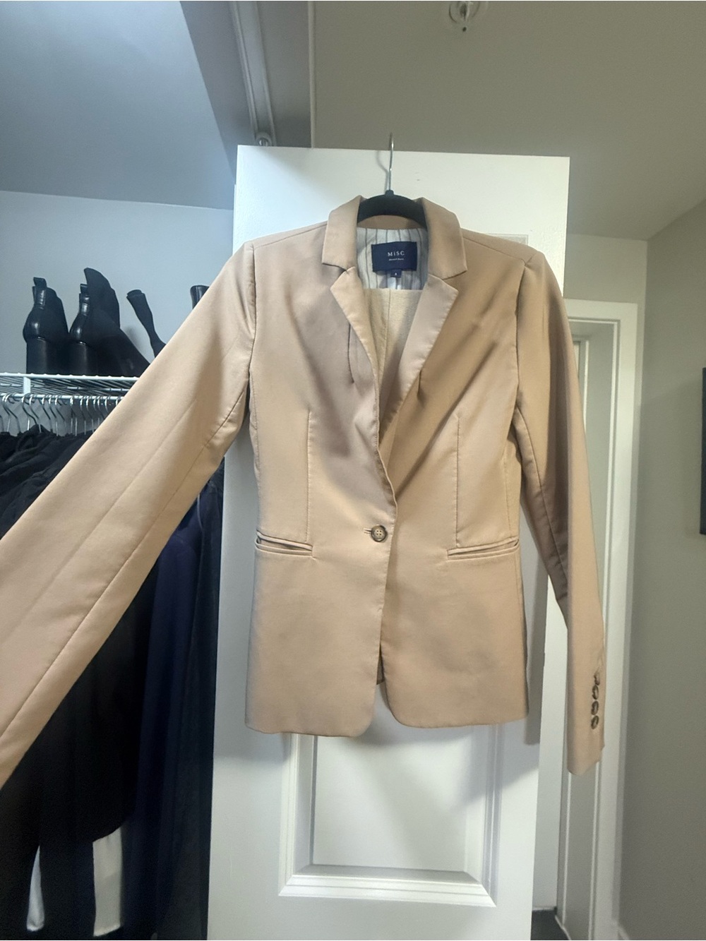 Women's Camel Blazer Jacket